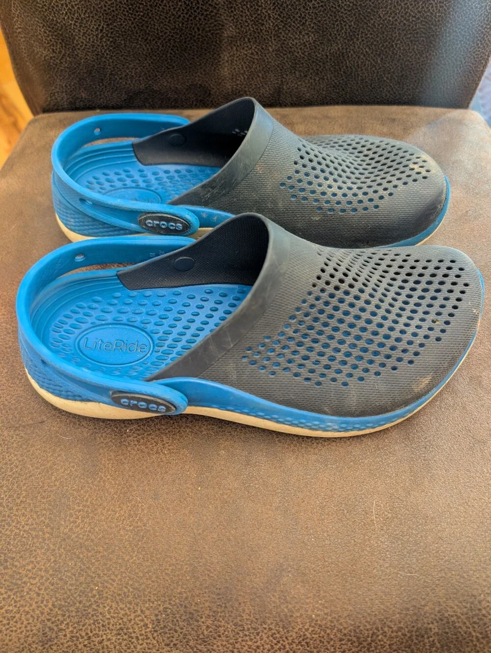 Kid's Crocs LiteRide — Navy And Blue Size J5